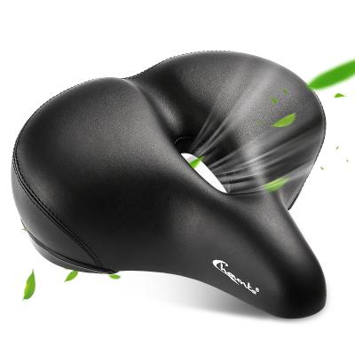 China Single Wholesale PU Foam Breathable Chaunts Wide Beach Bicycle Saddle for sale