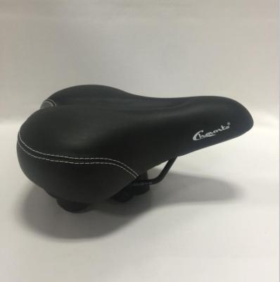 China Mens Chaunts Bicycle Parts Seat Leather Saddle For City Bike for sale