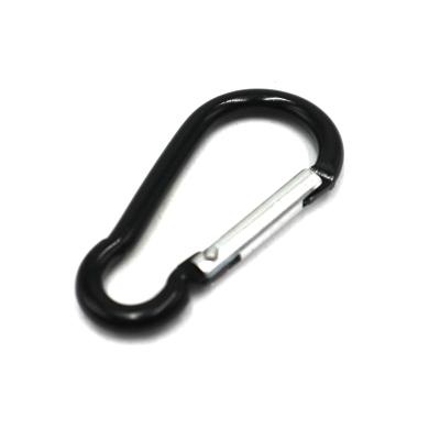 China Retail industry aluminum alloy mountaineering buckle mountaineering hook d-shaped backpack buckle outdoor quick hanging for sale