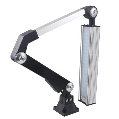 China Modern Simple Adjustable Desk Light Table Lamp Swing Arm LED Aluminum Alloy Fixed Base For Workbench Installation Free Tool for sale