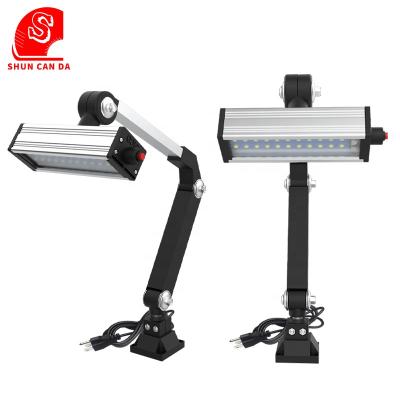 China Multi-angle Bracket Adjustable Explosion-proof Work Light Flexible Arm 220V 8W Rotate CNC Machine Milling Light for sale