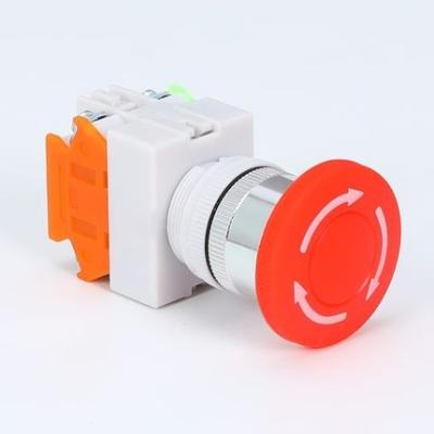 China LAY37 Y090 22mm Mushroom Locking Emergency Stop Push Button Switch Y090-11ZS for sale