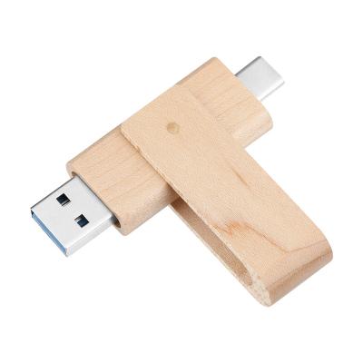 China High Drive Universal DriveUSB 2 Wooden Plastic Rotary Mobile Phone Flash Computer 0 3 0 Custom Logos OEM16G32G64G128G for sale