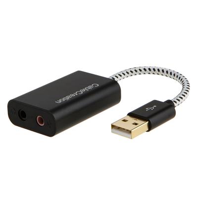 China COMPUTER CableCreation USB External Stereo Sound Hi-Fi USB Audio Adapter for Windows Mac, /Linux Extras for sale