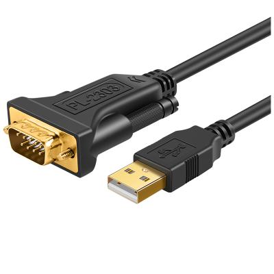 China CableCreation USB to RS232 Adapter Modems Gold Plated USB 2.0 RS232 to Serial Male DB9 Converter Cable with PL2303 Chipset for sale