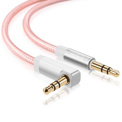 China Speaker CableCreation 3.5mm male to male aux cable. 90 degree right angle stereo auxiliary for sale