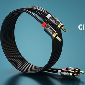 China Speaker CableCreation Gold Plated 2RCA Male To Male Stereo Audio 2RCA Cable for sale