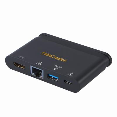 China PD CableCreation USB 3.1 Type-C to USB3.0 HDMI Thunderbolt 3 Dock Station USB C Dock for sale