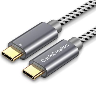 China CableCreation Type USB C Cable 100W USB C Male COMPUTER to Male Fast Charging Cable 480Mbps 5A Cable for sale