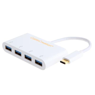 China Host device that has a USB-C port USB-C to 4-Ports USB 3.0 hub for Type-C devices New Macbook Chromebook Pixel for sale