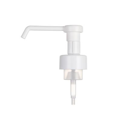 China Non Spill Smooth 0.8-1.4ml/T 43mm Foam Soap Dispenser Pump With Long Spout for sale