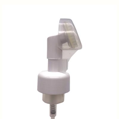 China Non Spill Good Quality Customized Pendant 43/410 Spring Inside Applicator Foam Pump With Brush for sale