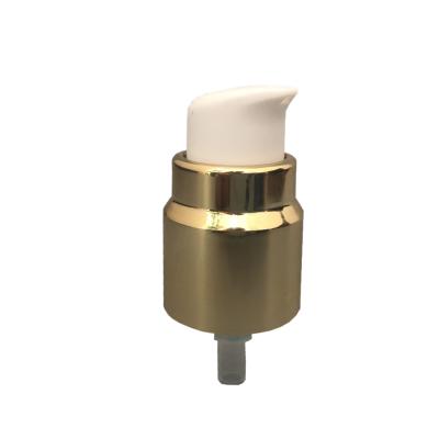 China Non Spill 20/410 Gold Alu Cure Pump For Cream Spring Outside for sale