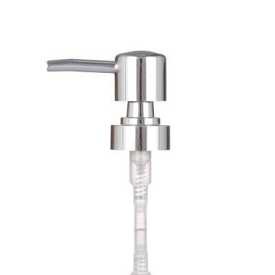 China Non Spill New Bathroom Use 28/400 28/410 UV Aluminum Lotion Pump Dispenser for sale