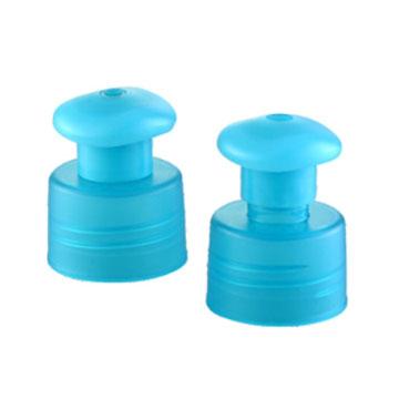 China Non Spill Plastic 18mm 20mm 24mm Pull And Push Caps 28mm for sale