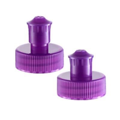 China Non Reverse 20/410 24/410 28/410 Pull Push Plastic Ribbed Cap for sale