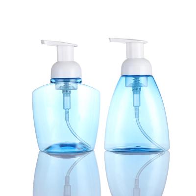 China 300ml 500ml PET Cosmetic Soap Dispenser Pump Bottle With 43/410 Foam Pump for sale