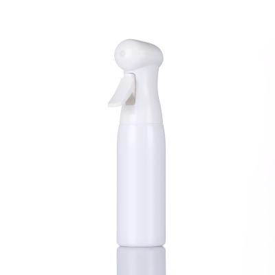 China 200ml 300ml 500ml Cosmetic Hair Salon White Spray Bottle Empty Continuous Spray Bottle for sale