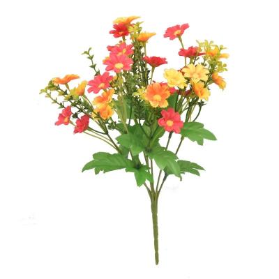 China Wholesale 28 Fork Daisy Jumping Orchid Head Artificial Flower Plant Living Room Table Decor Home Decoration 7 Flower And Plastics VF-085 Small for sale