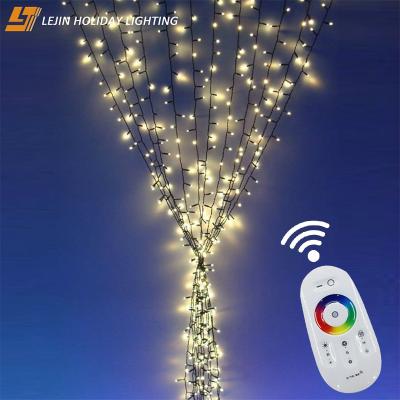 China Led Color Changing Lighting Led Decoration Fairy Lights Smart Color Changing Lighting Starry Garden Curtain Light for sale