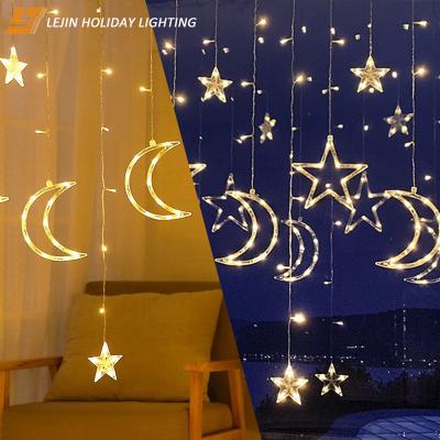 China Holiday Decorations Ramadan LED Moon and Star Pattern Light for sale