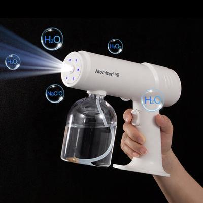 China QD-G01 agriculture sprayed disinfection gun Blu-ray wireless handheld electric nano atomizer with a large number of mist disinfection gun for sale