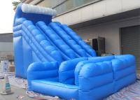 Cina Wave Curvy del grande scivolo gonfiabile/blu blu commerciale su misura in vendita