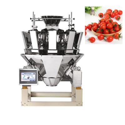 China High Quality Multifunctional Food Tomato Weighing 100g/200g Multihead Weigher Packaging Machine for sale