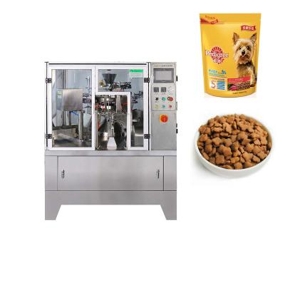 China Multifunctional Multifunctional Pet Food Packing Rotary Pouch Flat Standup Pouch Packaging Machine for sale