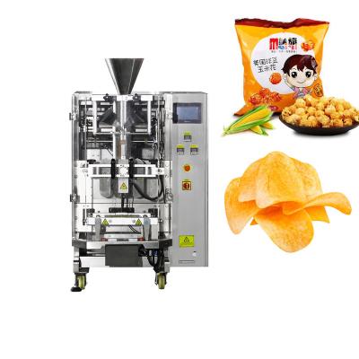 China Perfect Alarm Speed ​​Vertical Popcorn Chips Packing Pillow Bag Vertical Packing Machine With Nitrogen Filling Device for sale