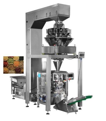 China Food Multihead Vertical Weigher Form Wire And Seal Packing Machine Pillow Bag System for sale