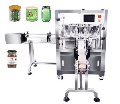 China Multifunctional Weighing Food Can/Jar/Bottle Spices Nuts Snacks Filling Packing Machine for sale