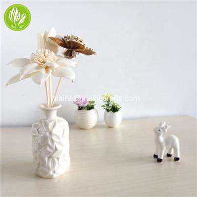 China Sola Flower Reed Viable Diffuser Flower Handmade Wooden Flower for sale