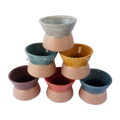 China ECO-frendly high quality ceramic candle jar for fragrance candle for sale