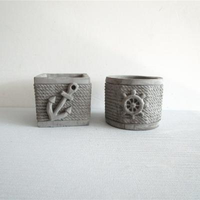 China Customized Handmade Logo Candle Container Candle Concrete Vessel for sale