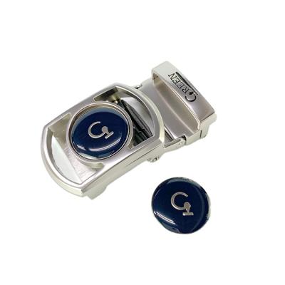 China Automatic Belt Buckle 35mm Buckle With Customize Golf Marker For Navy Blue Golf Belt for sale