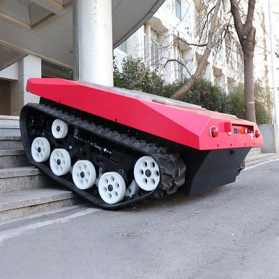 China Hotels All Chassis Military Platform Crawler Terrain Robot Wireless Remote Control Military Vehicles with Radar and HD Camera for sale