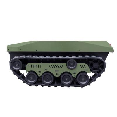 China IP65 waterproof multi-functional army vehicle like a TinS-13 platform robot chassis car with anti-collision radar for sale