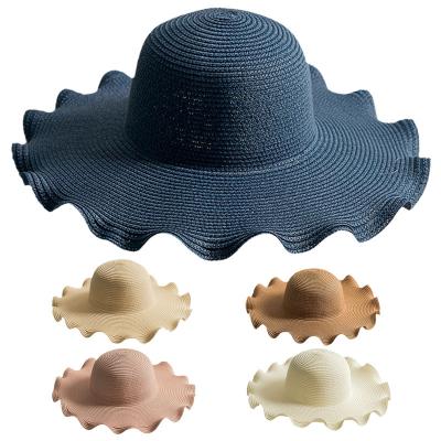 China Classic Large Warm Comfortable Wide Brim Seaside Outdoor Beach Women's Travel Fishing Paper Fedora Straw Hat for sale