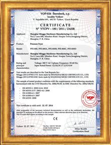 CE - Shanghai Zhicheng Machinery Equipment Co. Ltd.