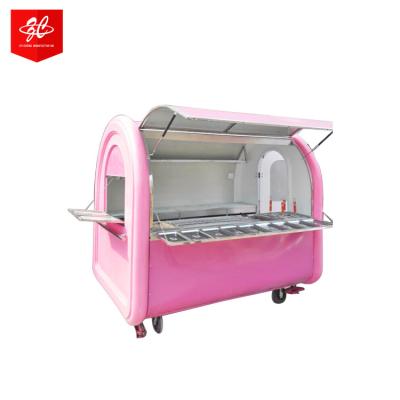 China Mobile Street Vending Vegetable Processing Factory Coffee Bar Trailers Food Truck Trailer With Full Kitchen for sale