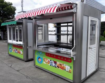 China Easy Move Kitchen Equipment Shanghai Ice Cream Push Carts Food Truck Food Cart Maker Philippines Mobile Kitchen for sale