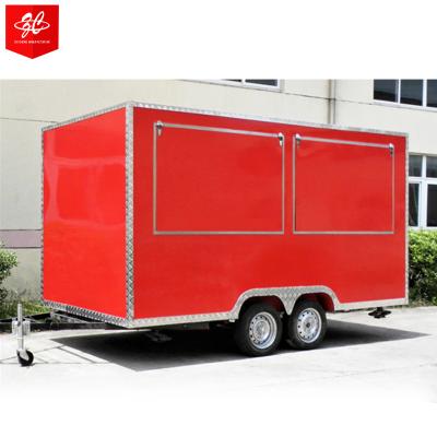 China Mobile vegetable processing factory restaurant trailer/fast snack trailer/fast food carts sell food truck fast food car for sale pizza vending machines for sale