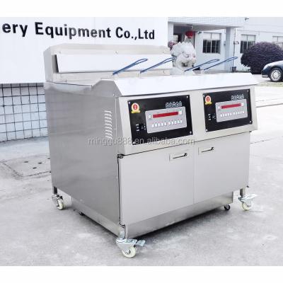 China Professional KFC Broasted Chicken 50 L Open Deep Fryer With Oil Filter for sale