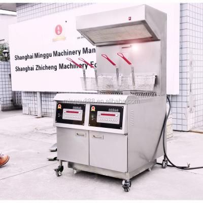 China food & Beverage Factory Free Standing Electric Deep Fryer With Timer/Mcdonalds/Commercial Potato Chips Fryer Deep Fryer With Range Hood for sale