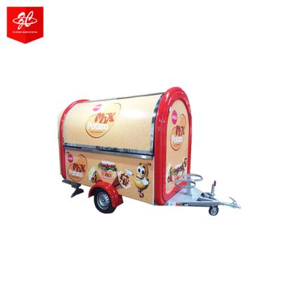 China Most fashionable processing plant Europe food trailer fast food vegetables truck with COC/CE for sale