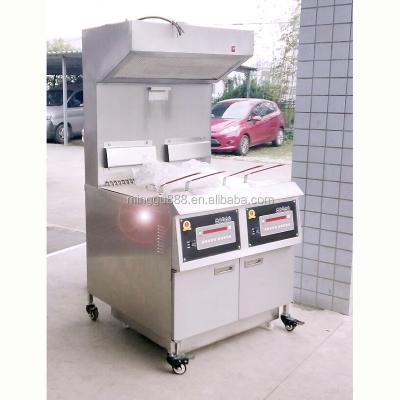 China Hot Selling Stainless Steel Products Kitchen Appliances Restaurant Gas Fryer China With Range Hood PFE-800G for sale