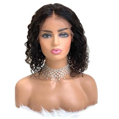 China BOB 13x4 Hd Australia Lead Hair Wig Blue Curly Short Human Hair Wigs For Black Woman for sale