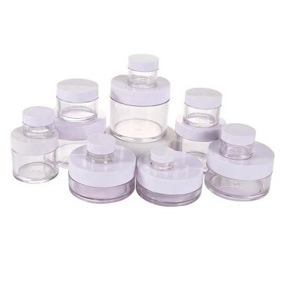 China New Products 100g 120g Cosmetic Matte Or Injection Black And White Luxury Containers For Cosmetic Cream Round PETG Cosmetic Plastic Jar for sale