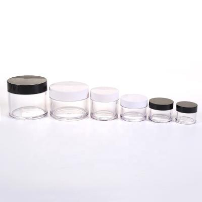 China Transparent And Not Easy To Deform 5g 10g 15g 30g 50g 100g 150g 200g Thick Luxury Skin Care Cosmetics Facial Round Wall Cream Container Packaging Petg Jar for sale